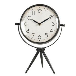 Stolní vintage hodiny na trojnožce Milun - 25*13*34 cm / 1*AA Clayre & Eef