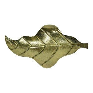 Zlatý dekorační kovový podnos / miska ve tvaru listu Banana- 36*18*3cm Mars & More
