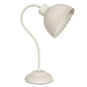 Krémová vintage stolní lampa Ancient - 15*25*35 cm E27/max 1*60W Clayre & Eef