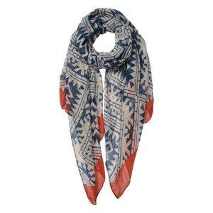 Bílo modro červený šátek - 80*180 cm Clayre & Eef