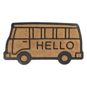Kokosová rohožka ve tvaru autobusu Hello - 76*40*1 cm  Clayre & Eef