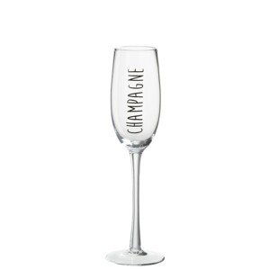 Sklenička na sekt Champagne - Ø 7*25 cm J-Line by Jolipa