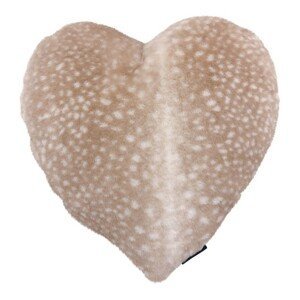 Semišový polštář Jelen ve tvaru srdce - 45*45*15cm Mars & More