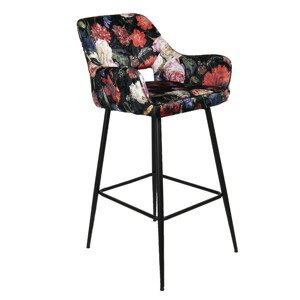 Barová židle s květinovým potiskem Parterre - 54*60*105 cm Clayre & Eef