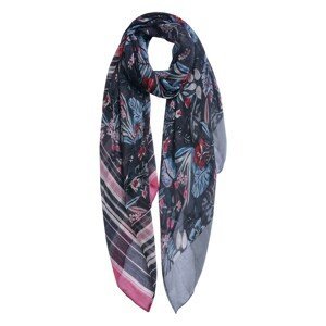 Tmavý šátek s potiskem - 80*180 cm Clayre & Eef