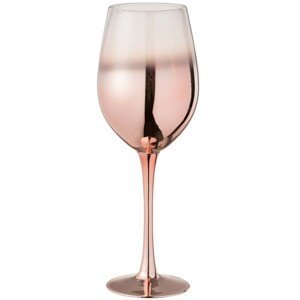 Sklenička na víno Copper Glass - Ø 9*26 cm J-Line by Jolipa