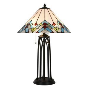 Stolní lampa Tiffany Géometrie – Ø 51*75 cm Clayre & Eef