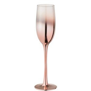 Sklenička na šampaňské Copper Glass - Ø 7*25 cm J-Line by Jolipa