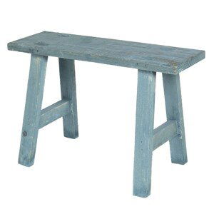 Modrá dekorační stolička Quinton - 40*14*27 cm Clayre & Eef