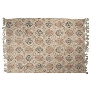 Bavlněný koberec ve vintage stylu s ornamenty - 140*200 cm Clayre & Eef