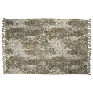 Bavlněný koberec ve vintage stylu s třásněmi - 140*200 cm Clayre & Eef