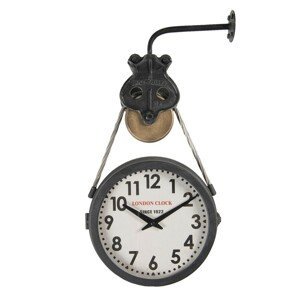 Vintage nástěnné závěsné hodiny London Clock - 34*9*52 cm / 1*AA Clayre & Eef