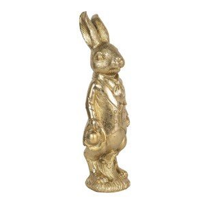 Dekorace zlatého králíka Métallique - 9*8*23 cm Clayre & Eef