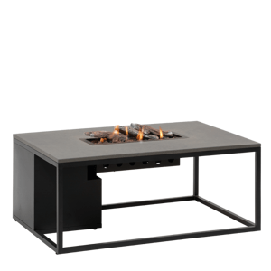 Stůl s plynovým ohništěm COSI Cosiloft 120 černý rám / deska šedá HM5958770