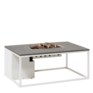 Stůl s plynovým ohništěm COSI Cosiloft 120 bílý rám / deska šedá HM5958780