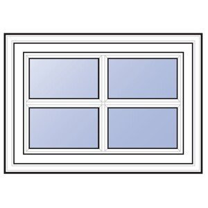 Okno k domku CLASSIC, křížové příčky HR1342397-CLASSIC