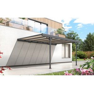 Kovový přístřešek / carport TRIGANO JARDIN MISTRAL WALL LG2461