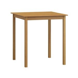 Stůl DASHEN 2, 80 x 80 cm, masiv borovice, moření olše