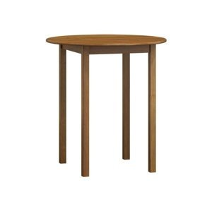 Stůl DASHEN 3, průměr 90 cm, masiv borovice, moření dub