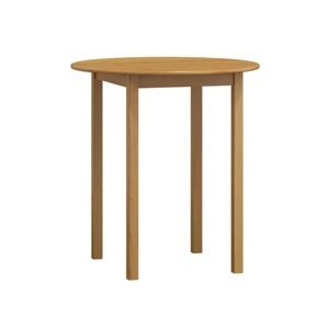 Stůl DASHEN 3, průměr 90 cm, masiv borovice, moření olše