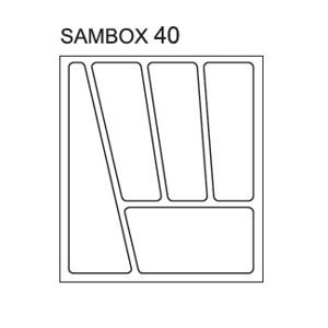 Pořadač do zásuvek SAMBOX, 40 cm
