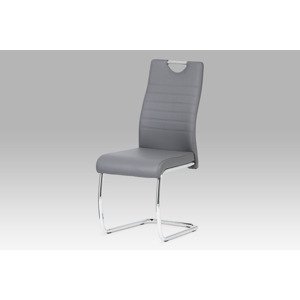 Jídelní židle DIXIRED, šedá/chrom