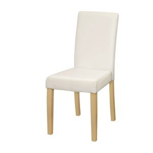 Jídelní židle TAIBAI, bílá/světlé nohy