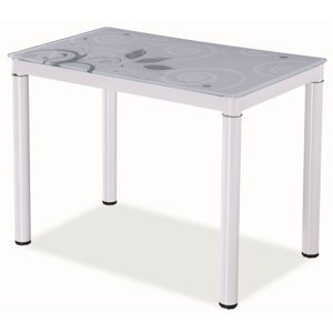 Jídelní stůl NEFON 100x60 cm, bílá