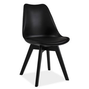 Jídelní židle PRODOL II, černá/černá