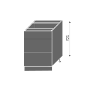 PLATINUM, skříňka dolní D3E 60, korpus: lava, barva: white