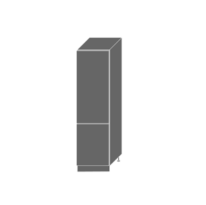PLATINUM, skříňka pro vestavnou lednici D14DL 60, korpus: bílý, barva: black stripes