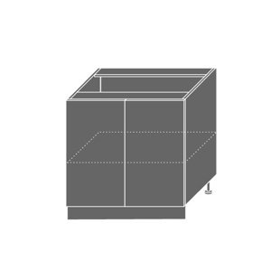 PLATINUM, skříňka dolní D11 80, korpus: grey, barva: camel