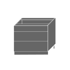 PLATINUM, skříňka dolní D3E 90, korpus: grey, barva: black stripes