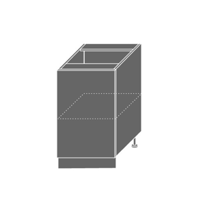 PLATINUM, skříňka dolní D1d 50, korpus: grey, barva: black stripes