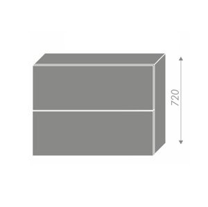 SHAULA, skříňka horní W8B 90 AV, korpus: grey, barva: black