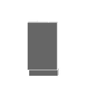 PLATINUM, dvířka pro vestavby ZM-45, sokl grey, barva: white