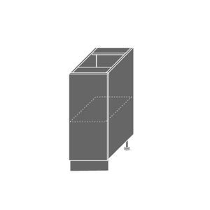 PLATINUM, skříňka dolní D1d 30, korpus: grey, barva: black stripes