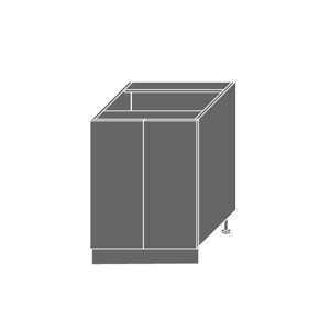 PLATINUM, skříňka dolní D11 60, korpus: grey, barva: black stripes