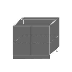 SHAULA, skříňka dolní D11 90, korpus: grey, barva: black