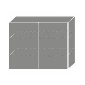 SHAULA, skříňka horní W3 90, korpus: grey, barva: black