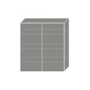 TITANIUM, skříňka horní W4 90, korpus: grey, barva: fino černé