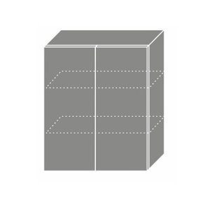 TITANIUM, horní skříňka W3 60, korpus: bílý, barva: fino černé