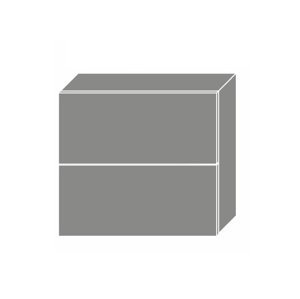 TITANIUM, horní skříňka W8B 80 AV, korpus: bílý, barva: fino černé