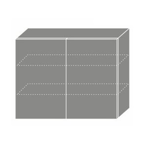 QUANTUM, skříňka horní W3 90, white mat/grey