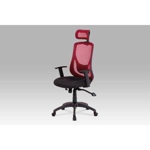 Kancelářská židle KA-A186 RED, černá/červená