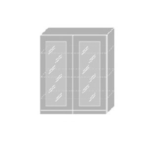 EMPORIUM, skříňka horní prosklená W4S 80, korpus: bílý, barva: grey stone