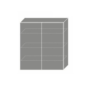 CHANIE, skříňka horní W4 90, korpus: grey, barva: grey stone
