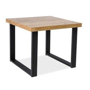Konferenční stolek TINDEN C, dub/černá