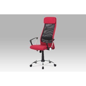 Kancelářská židle KA-V206 BOR, bordó/černá