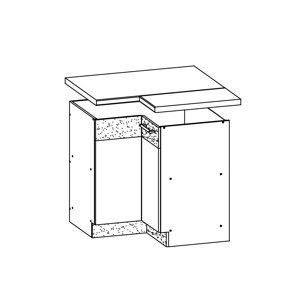 MODENA, dolní rohová skříňka D90NW, buk